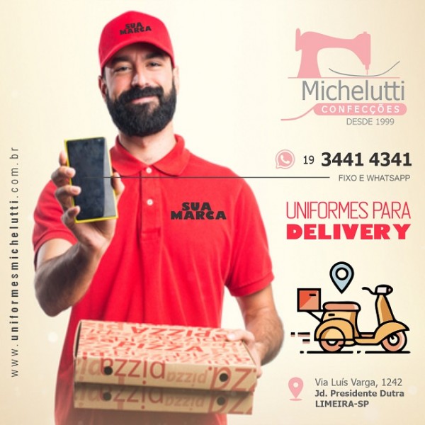 Confecção de Uniforme para Delivery Pizzaria Lanchonete Pastelaria em Limeira Limeira